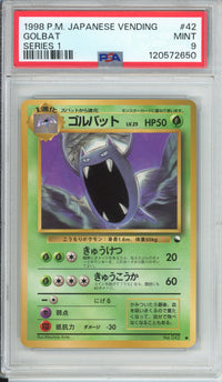 Pokemon Graded: JP Golbat #42 Vending Series I (1998) PSA 9