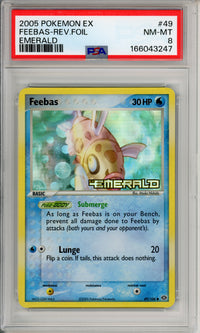Pokemon Graded: Feebas 49/106 Emerald (2005) Reverse Foil PSA 8
