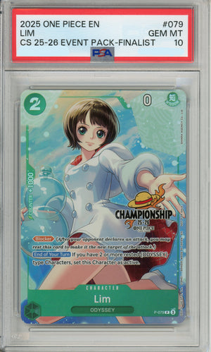 One Piece Graded: Lim P-076 Championship Event Pack Finalist PSA 10