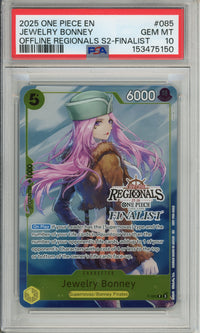One Piece Graded: Jewelry Bonney P-085 Offline Regionals Finalist PSA 10