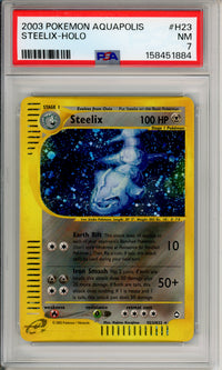 Pokemon Graded: Steelix H23/H32 Aquapolis (2003) Holo PSA 7