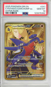 Pokemon Graded: Cynthia's Garchomp ex 241/182 Destined Rivals (2025) Holo Rare PSA 10