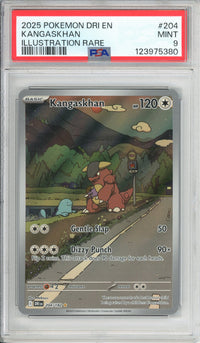 Pokemon Graded: Kangaskhan 204/182 Destined Rivals (2025) Holo Illustration Rare PSA 9