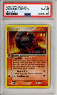 Pokemon Graded: Magcargo 20/107 Deoxys (2005) Reverse Foil PSA 8