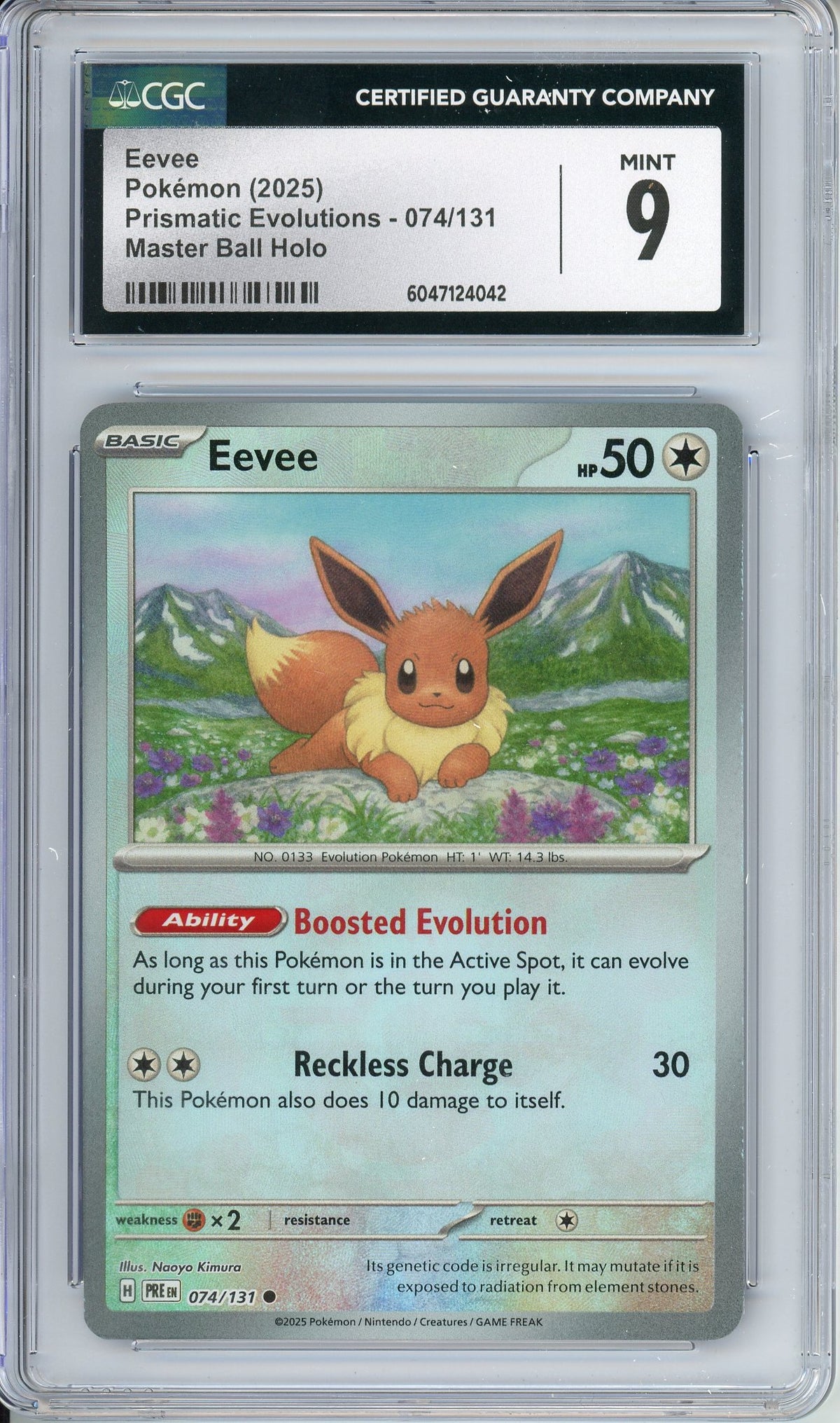 Pokemon Graded: Eevee CGC 9