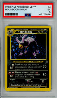 Pokemon Graded: Houndoom 4/75 Neo Discovery (2001) Holo PSA 5