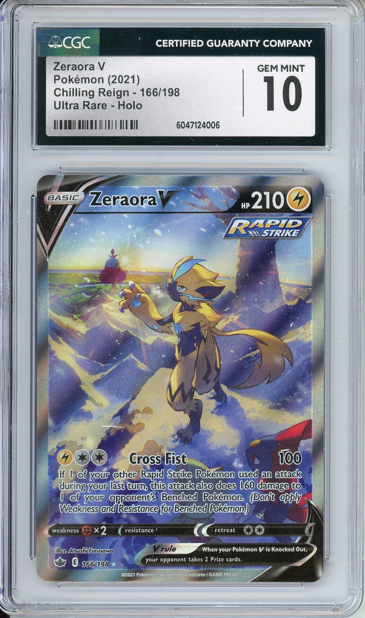 Pokemon Graded: Zeraora V CGC 10