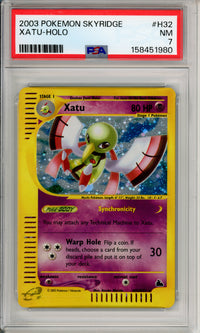 Pokemon Graded: Xatu H32/H32 Skyridge (2003) Holo PSA 7