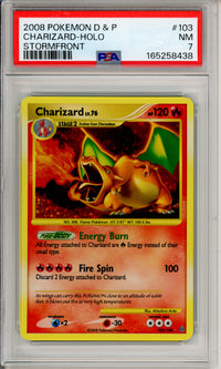 Pokemon Graded: Charizard Lv. 76 Stormfront (2008) Holo PSA 7
