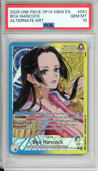 One Piece Graded: Boa Hancock OP14-041 Alternate Art PSA 10