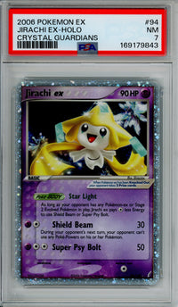Pokemon Graded: Jirachi ex 94/100 Crystal Gaurdians (2006) Holo PSA 7