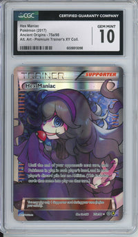 Pokemon Graded:  Hex Maniac 75a/98 Ancient Origins XY Premium Trainer Collection (2017) Alt Art Holo CGC 10