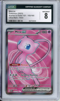 Pokemon Graded: Mew ex CGC 8