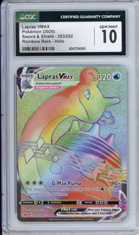 Pokemon Graded: Lapras VMAX CGC 10