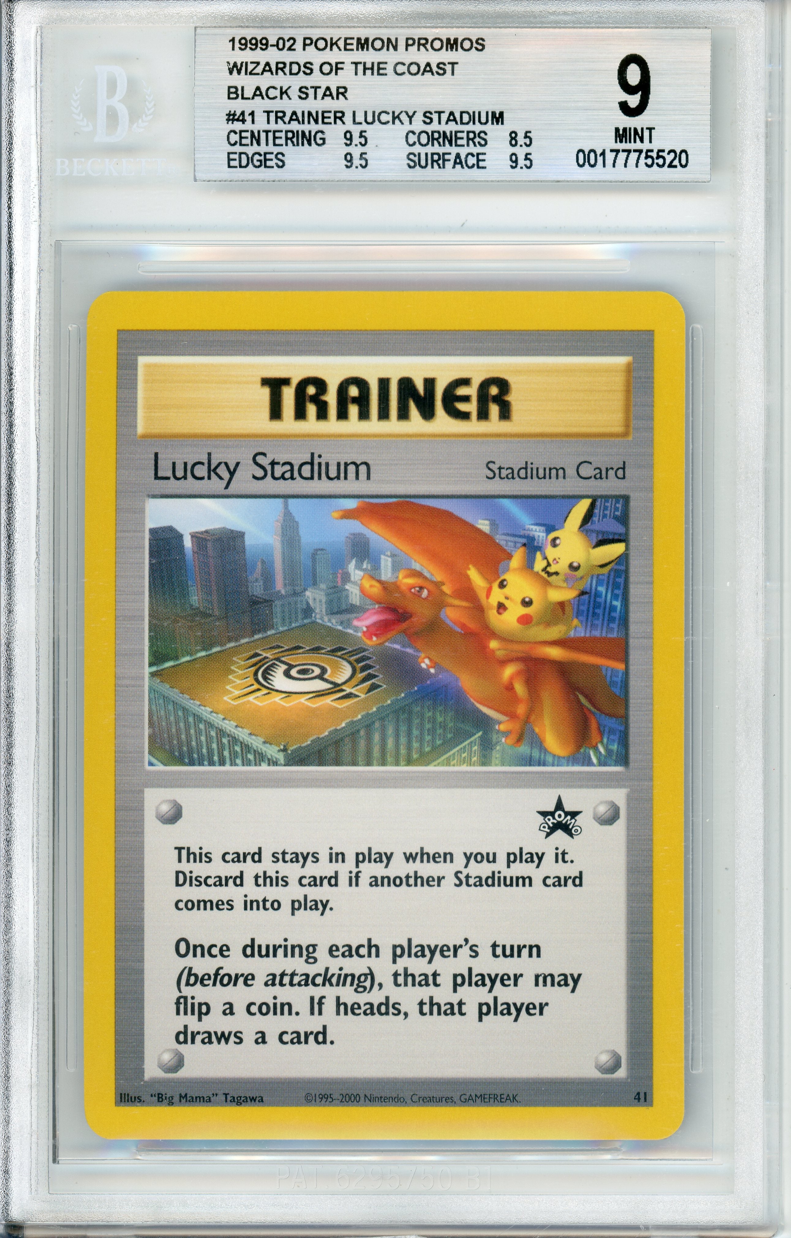 Pokemon Graded: Trainer Lucky Stadium #41 NYC Promo (2001) Beckett
