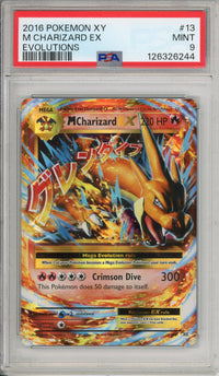 Pokemon Graded: M Charizard 13/108 XY Evolutions (2016) Holo PSA 9