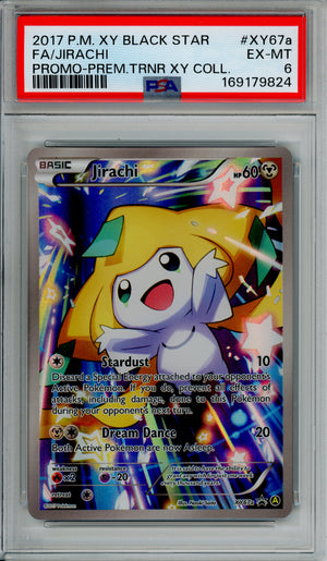 Pokemon Graded: Jirachi #XY67a Black Star Promo (2017) Full Art PSA 6
