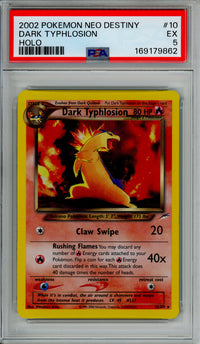 Pokemon Graded: Dark Typhlosion 10/105 Neo Destiny (2002) Holo PSA 5