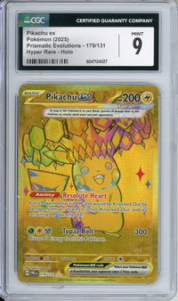 Pokemon Graded: Pikachu ex CGC 9