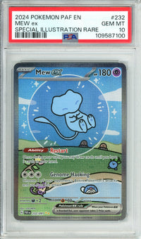 Pokemon Graded: Mew ex 232/91 Paldean Fates (2024) SIR Holo PSA 10