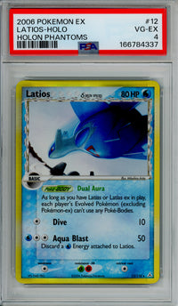 Pokemon Graded: Latios Delta Species 12/110 Holon Phantoms (2006) PSA 4