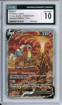 Pokemon Graded: Entei V CGC 10