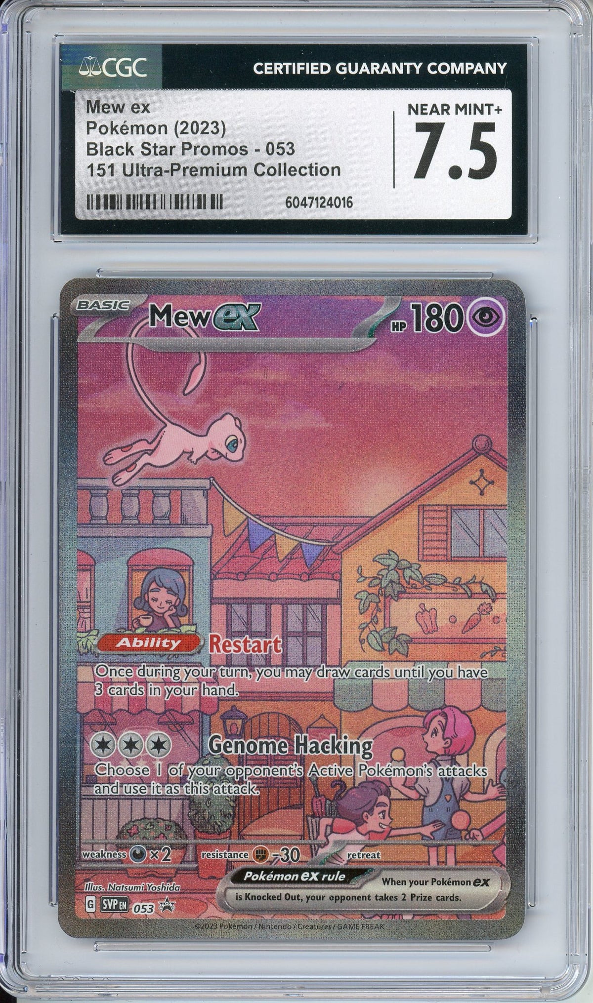 Pokemon Graded: Mew ex CGC 7.5