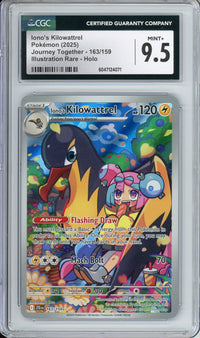 Pokemon Graded: Iono's Kilowattrel CGC 9.5