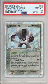 Pokemon Graded: Registeel ex 99/101 Hidden Legends (2004) Cracked Ice Holo PSA 10