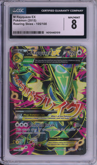 Pokemon Graded: MRayquaza EX 105/108 Roaring Skies (2015) Holo CGC 8