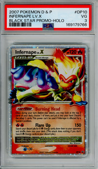 Pokemon Graded: Infernape LV. X #DP10 Black Star Promo (2007) PSA 3