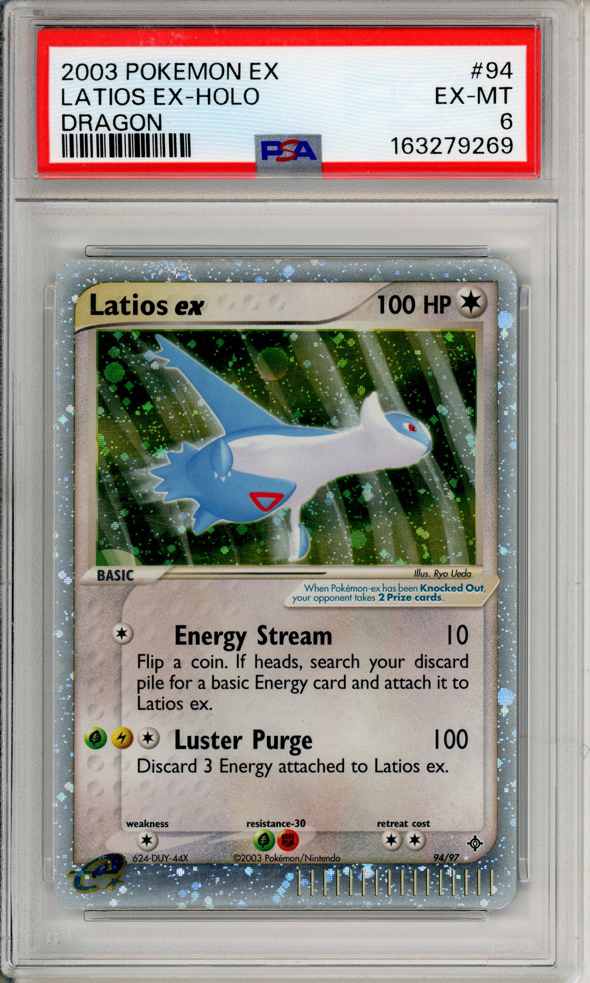 Pokemon Graded: Latios ex 94/97 Dragon (2003) Holo PSA 6