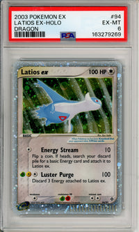 Pokemon Graded: Latios ex 94/97 Dragon (2003) Holo PSA 6