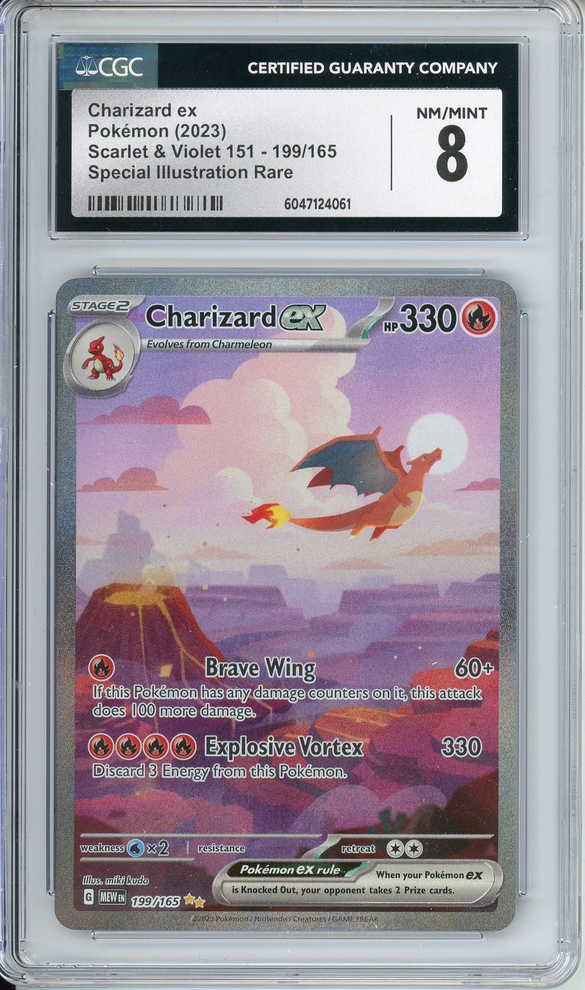 Pokemon Graded: Charizard ex CGC 8
