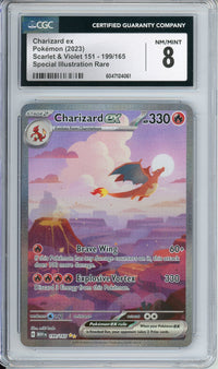 Pokemon Graded: Charizard ex CGC 8