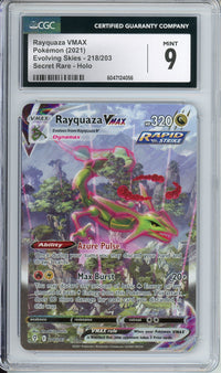 Pokemon Graded: Rayquaza VMAX CGC 9