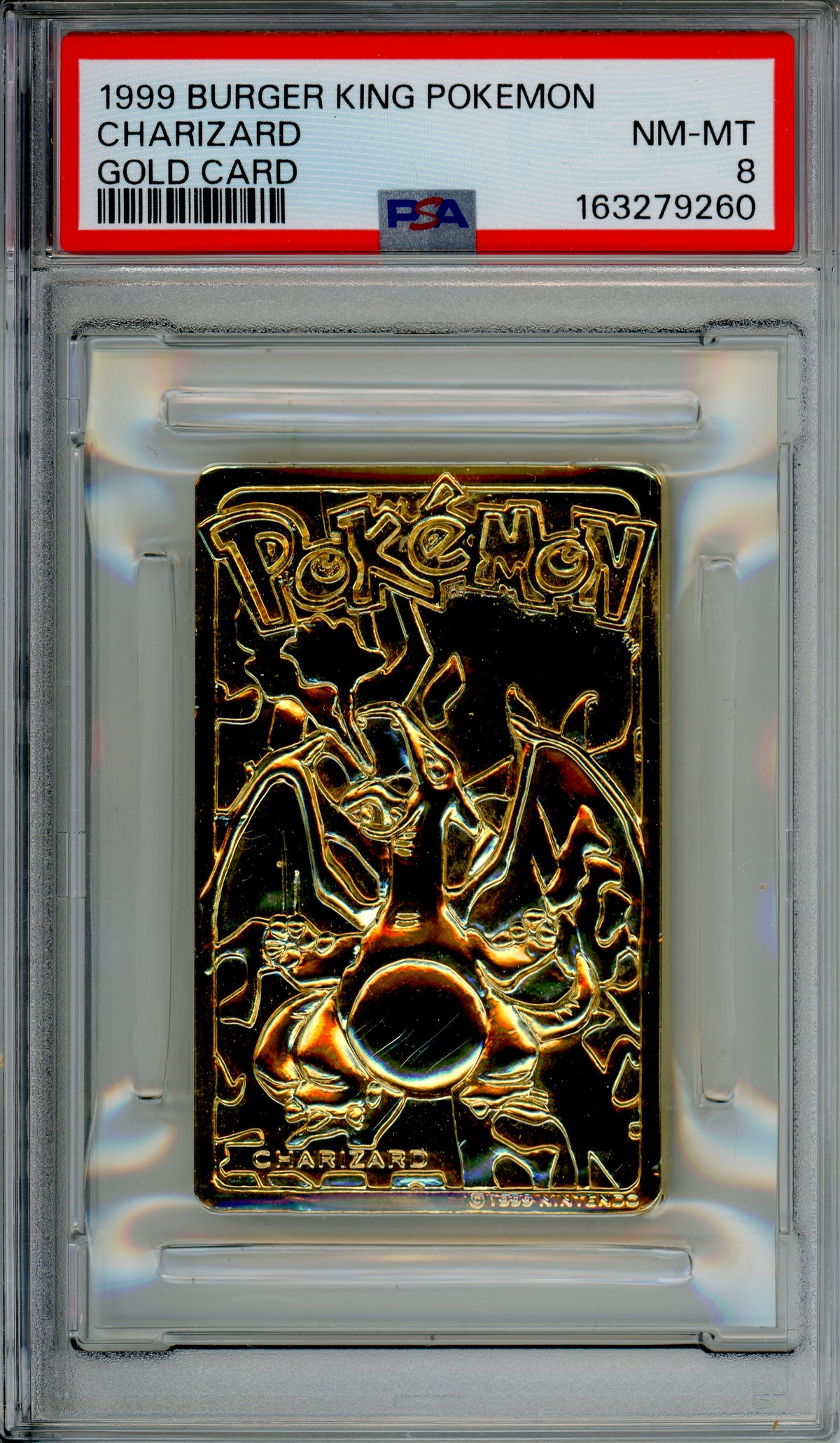 Pokemon Graded: Charizard Gold Card Burger King (1999) PSA 8