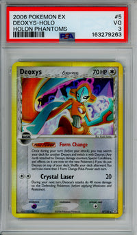 Pokemon Graded: Deoxys 5/102 Holon Phantoms (2006) Holo PSA 3
