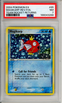 Pokemon Graded: Magikarp 65/109 Team Rocket Returns (2004) Reverse Foil PSA 7