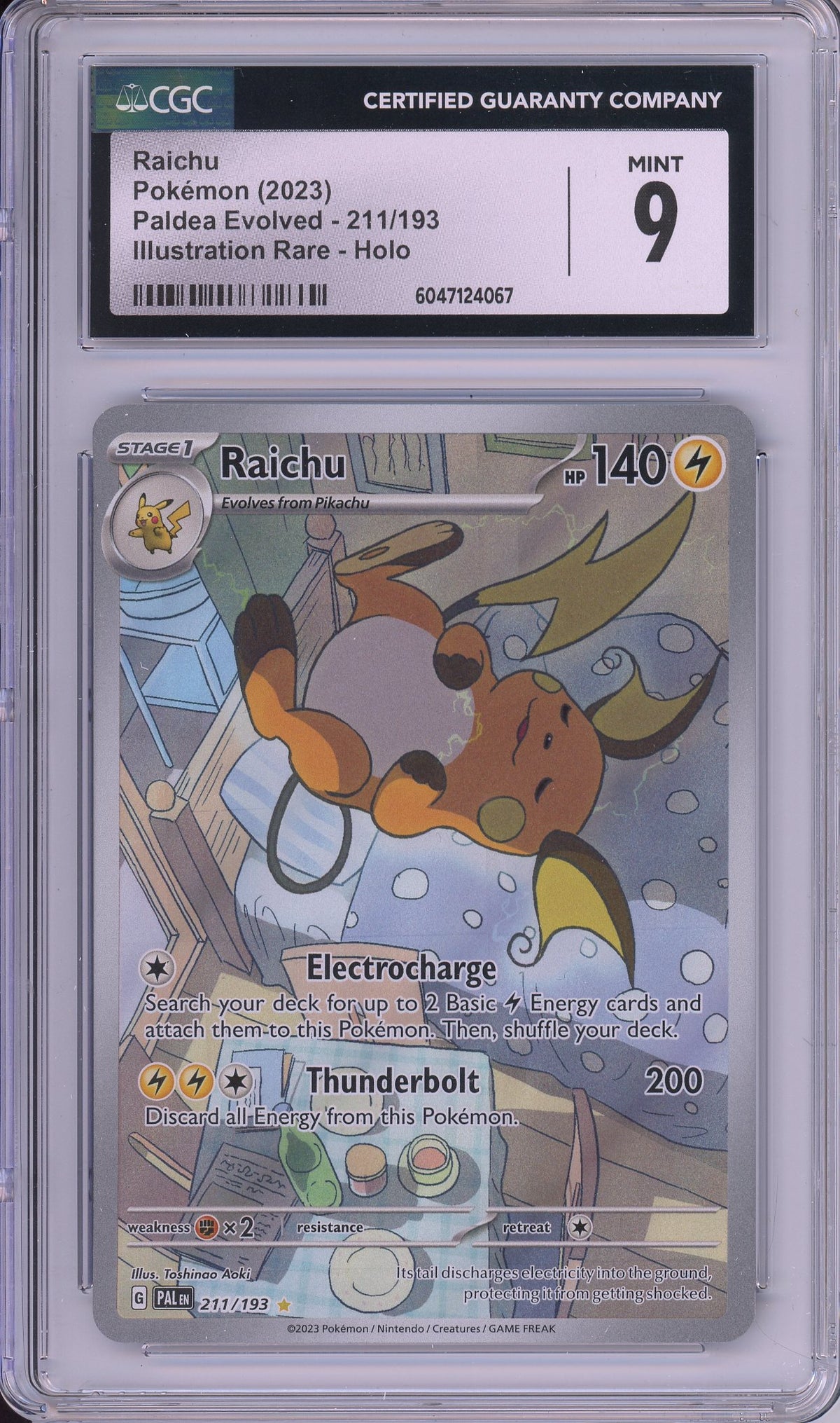 Pokemon Graded: Raichu CGC 9