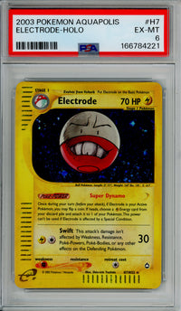 Pokemon Graded: Electrode H7/H32 Aquapolis (2003) Holo PSA 6