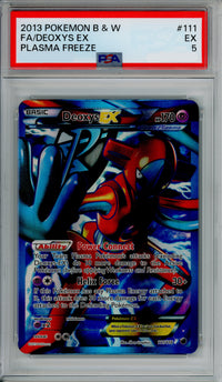 Pokemon Graded: Deoxys EX 11/118 Plasma Freeze (2013) Full Art PSA 5
