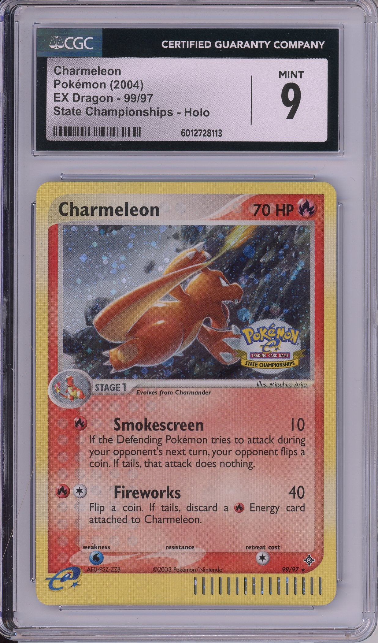 Pokemon Graded: Charmeleon 99/97 Ex Dragon State Championships