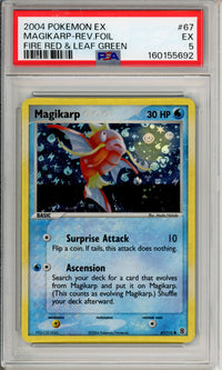 Pokemon Graded: Magikarp 67/112 Fire Red & Leaf Green (2004) Reverse Foil PSA 5