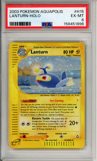 Pokemon Graded: Lanturn H15/H32 Aquapolis (2003) Holo PSA 6
