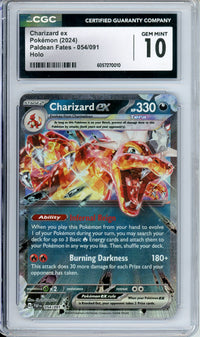 Pokemon Graded: Charizard ex 54/91 Paldean Fates (2024) Holo CGC 10