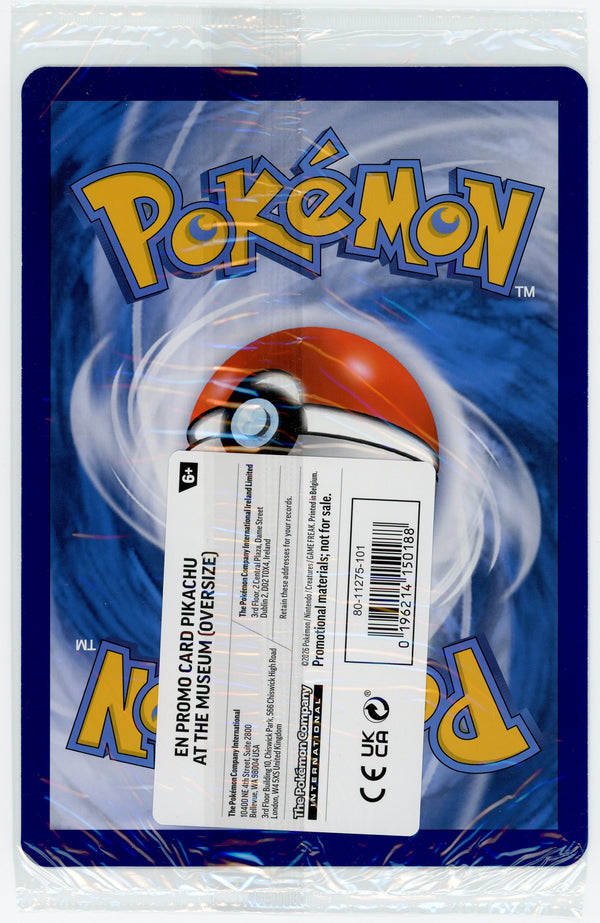 Pokemon: Jumbo Pikachu at the Museum Promo Card (Sealed)