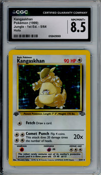 Pokemon Graded: Kangaskhan 5/64 Jungle (1999) Holo CGC 8.5