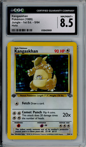 Pokemon Graded: Kangaskhan 5/64 Jungle (1999) Holo CGC 8.5
