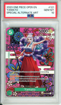 One Piece Graded: Yamato OP01-121 Special Alternate Art PSA 10
